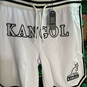 Kangol White Athletic Men's Shorts Size Large